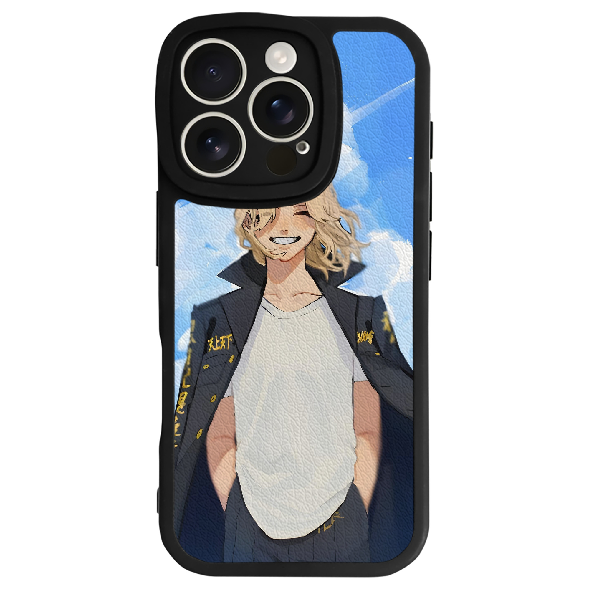 （画像用） 東京リベンジャーズ Tokyo Revengers 【iPhone 16シリーズ対応】シリコンスマホケース（レザー調） 材質：シリコン